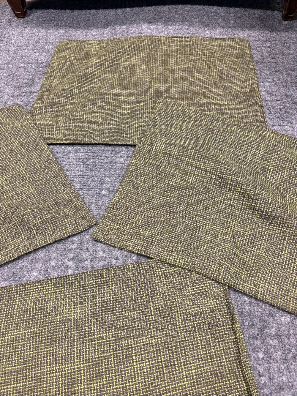 Textured Kevin Textiles Placemats Double Layer Protects Table